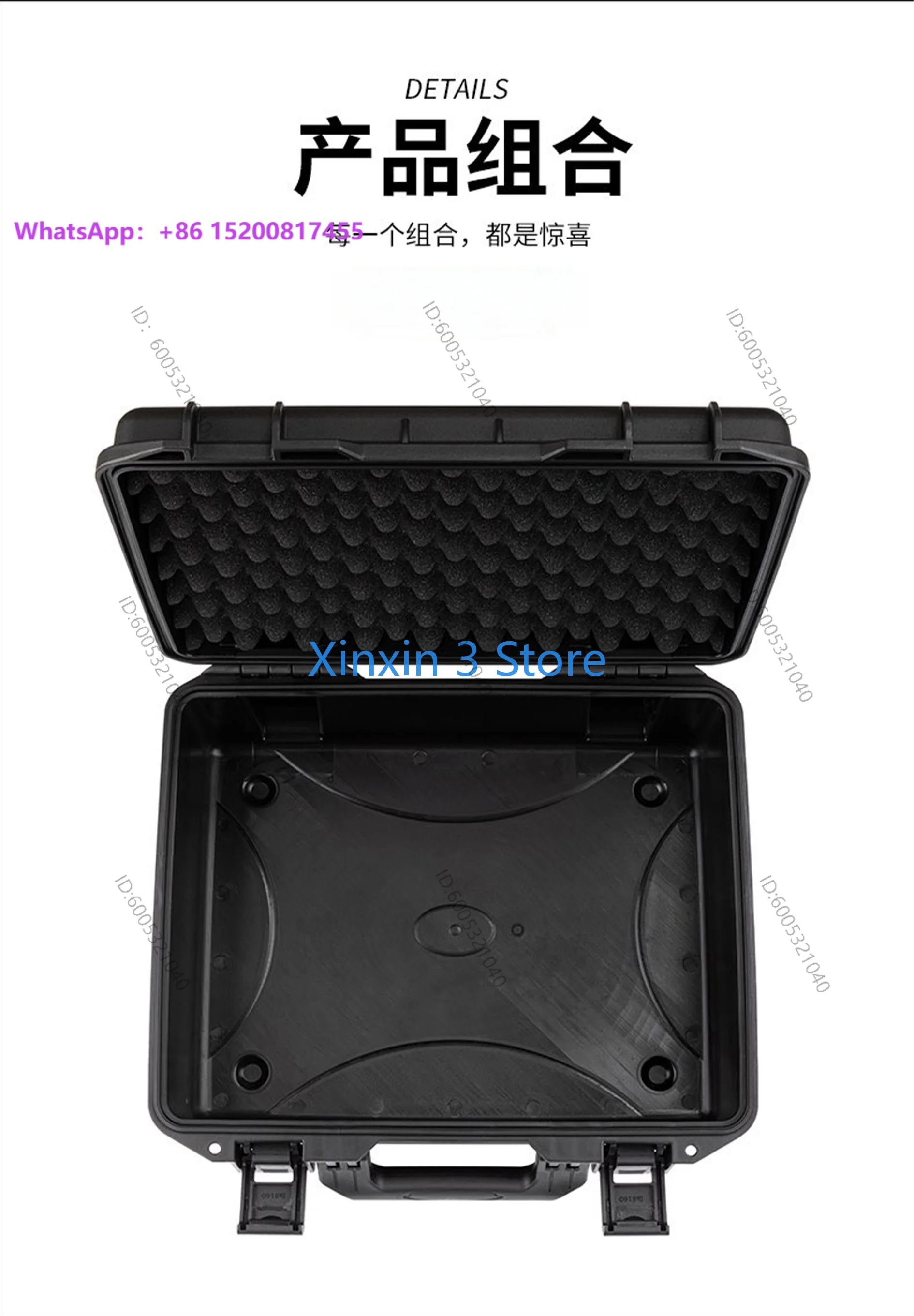801 Combination Storage Box 8 Microphone 8 Fanny Pack Microphone, Headset Earphone Monitor Performance Suitcase