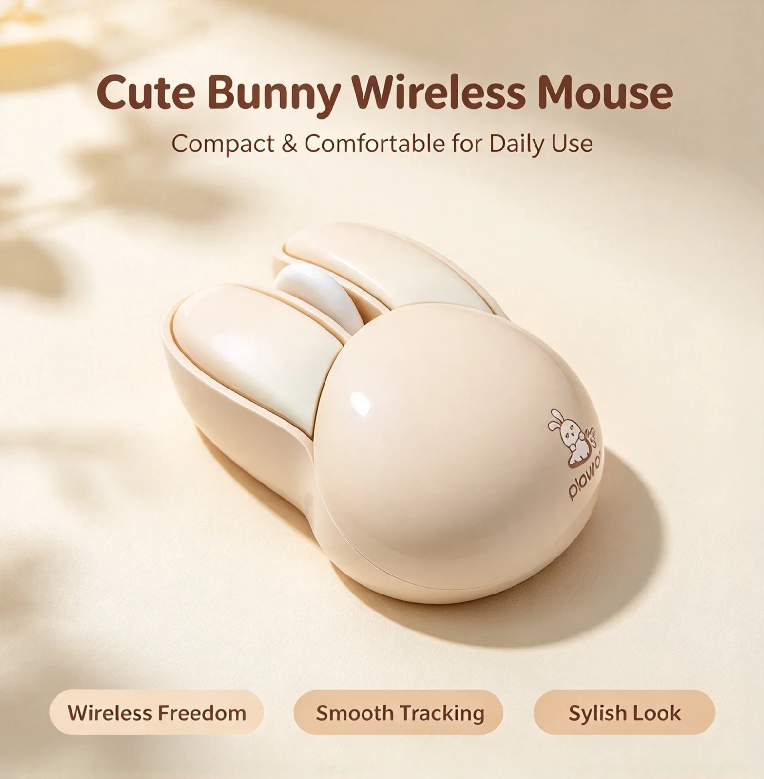 Wireless 2.4G Silent Click Cute Mouse Ergonomic Kwaill Design Optical Office Mouse For Gril As Gift For PC Computer Laptop