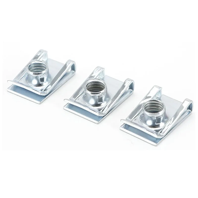 10pcs U Type Clips M4 M5 M6 M8 Thread 8mm 5mm 6mm 4mm Reed Nuts for Car Motorcycle Scooter ATV Moped