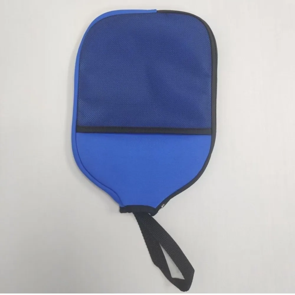 Zippered Pouch Pickleball Racket Cover Waterproof Design Durable Construction Pickleball Paddle Case Mesh Pocket Wear Resistant