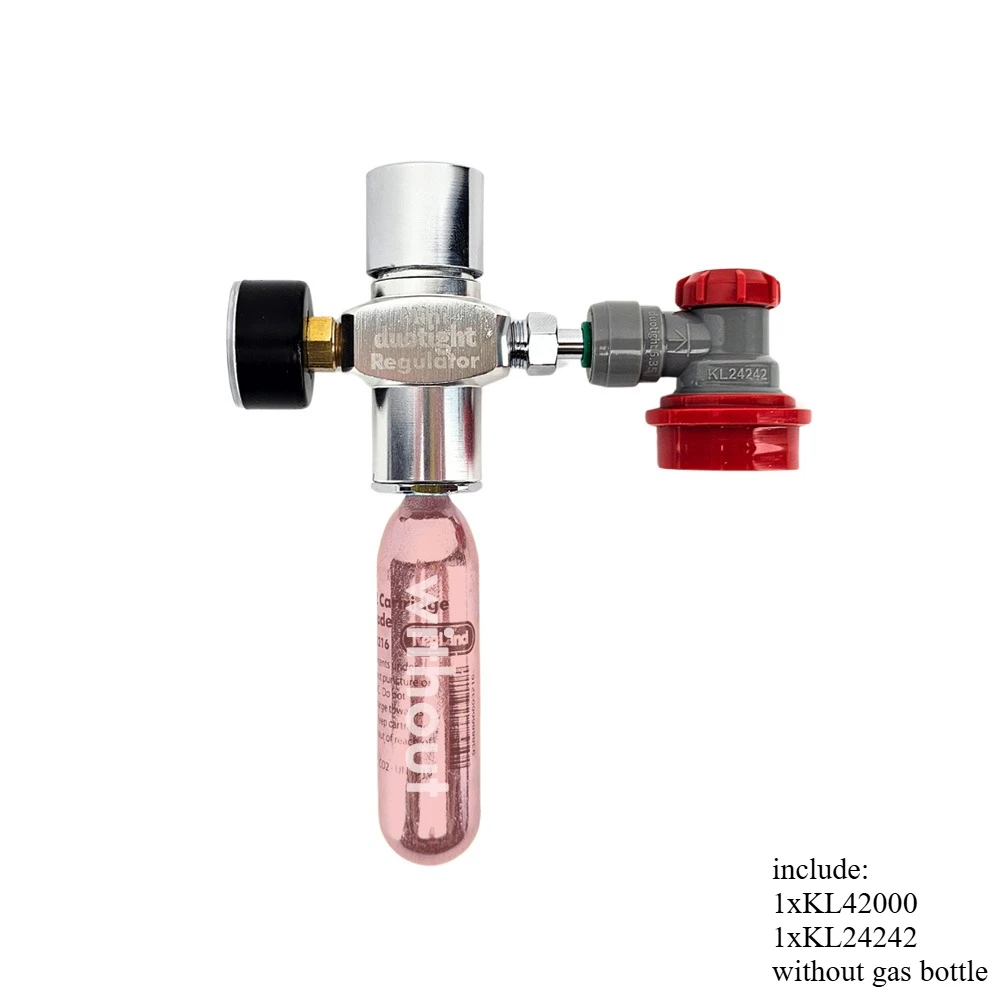 KegLand Mini Duotight Regulator Kits Suits for 16g and 74g Bulbs (with 6.35mm Barb) Home Brewing