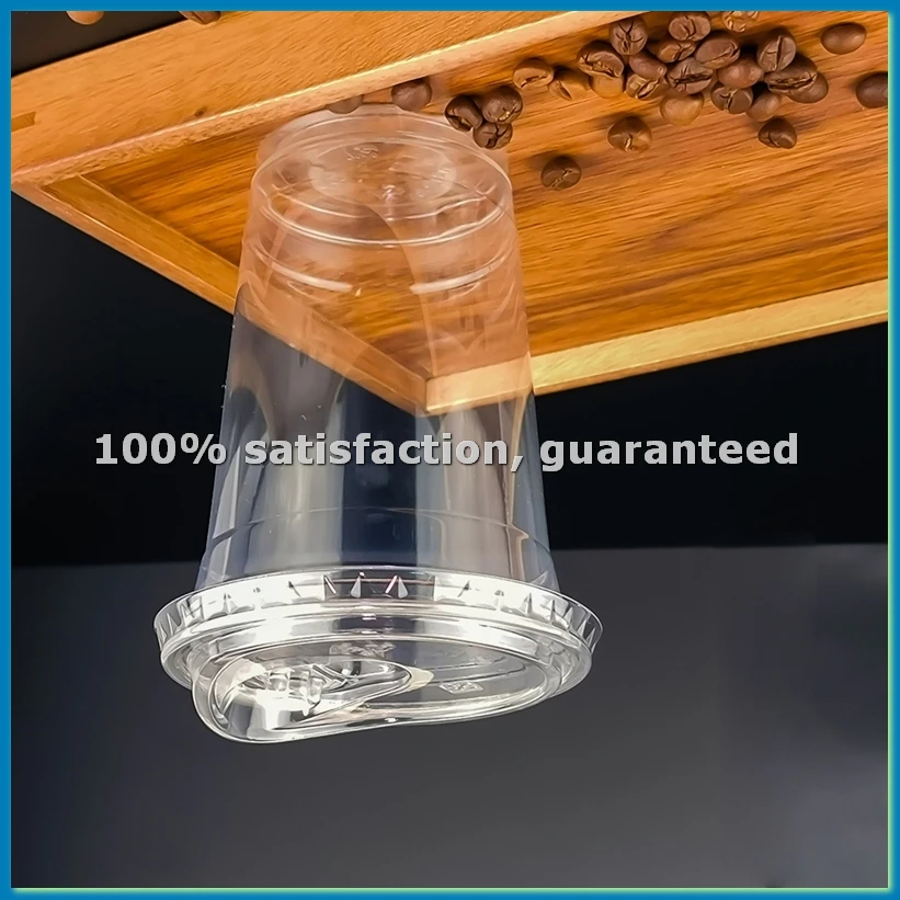 

Одноразовый пластиковый стакан 12 унций с крышкой для прямого питья, прозрачный, для дегустации — A73M