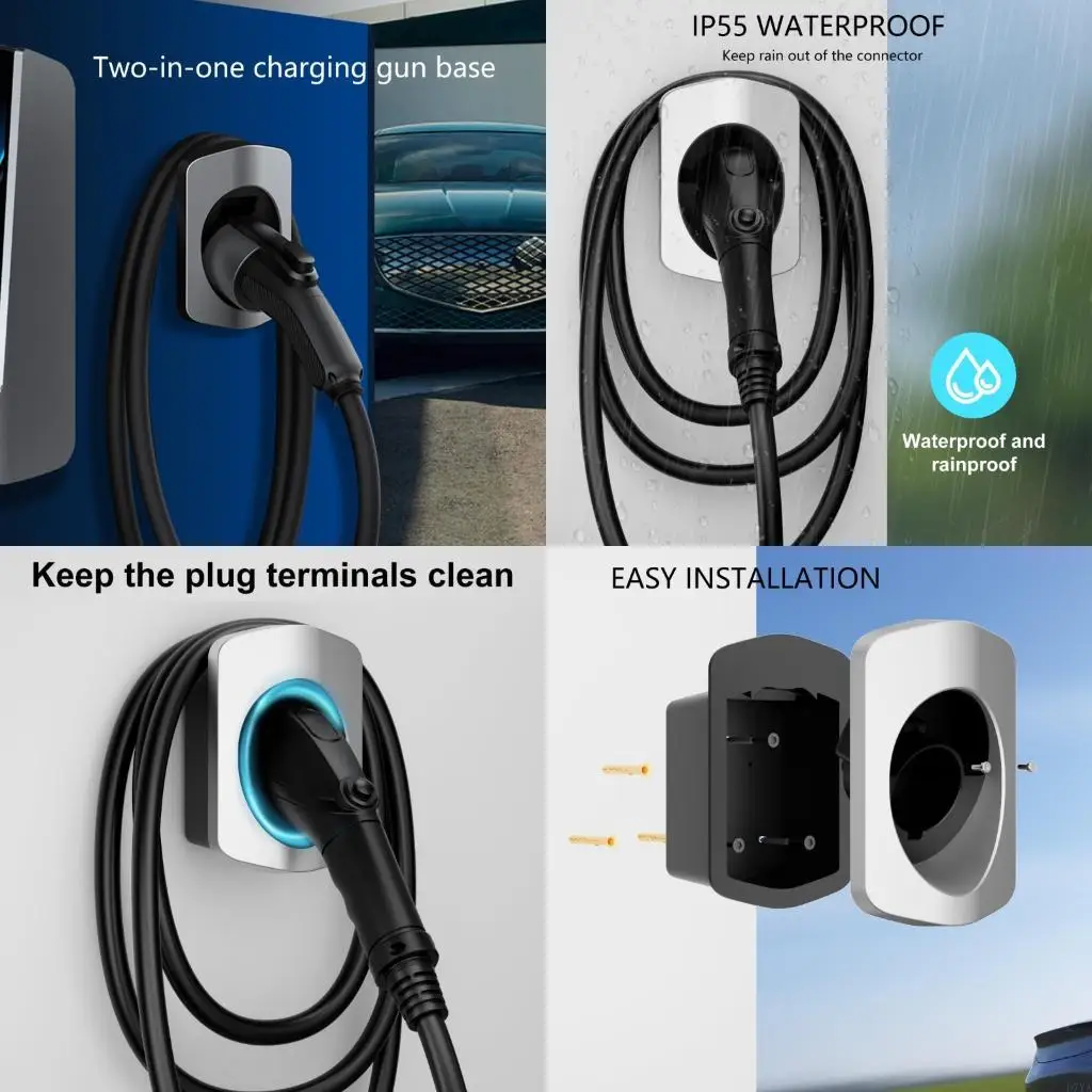 

Wall Mounted Chargers Electric Car Chargers Nozzle Cable Management D7YA