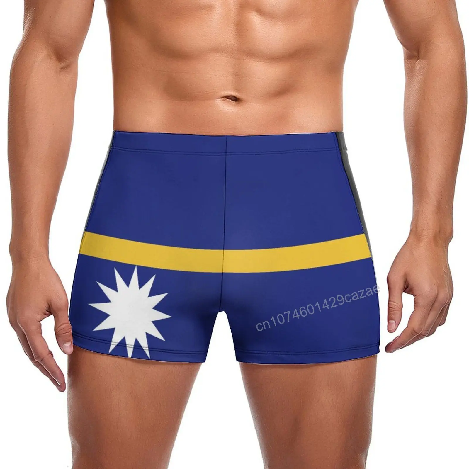 

Swimming Trunks Nauru Flag Quick Dry Shorts For Men Swim Beach Short Summer Gift