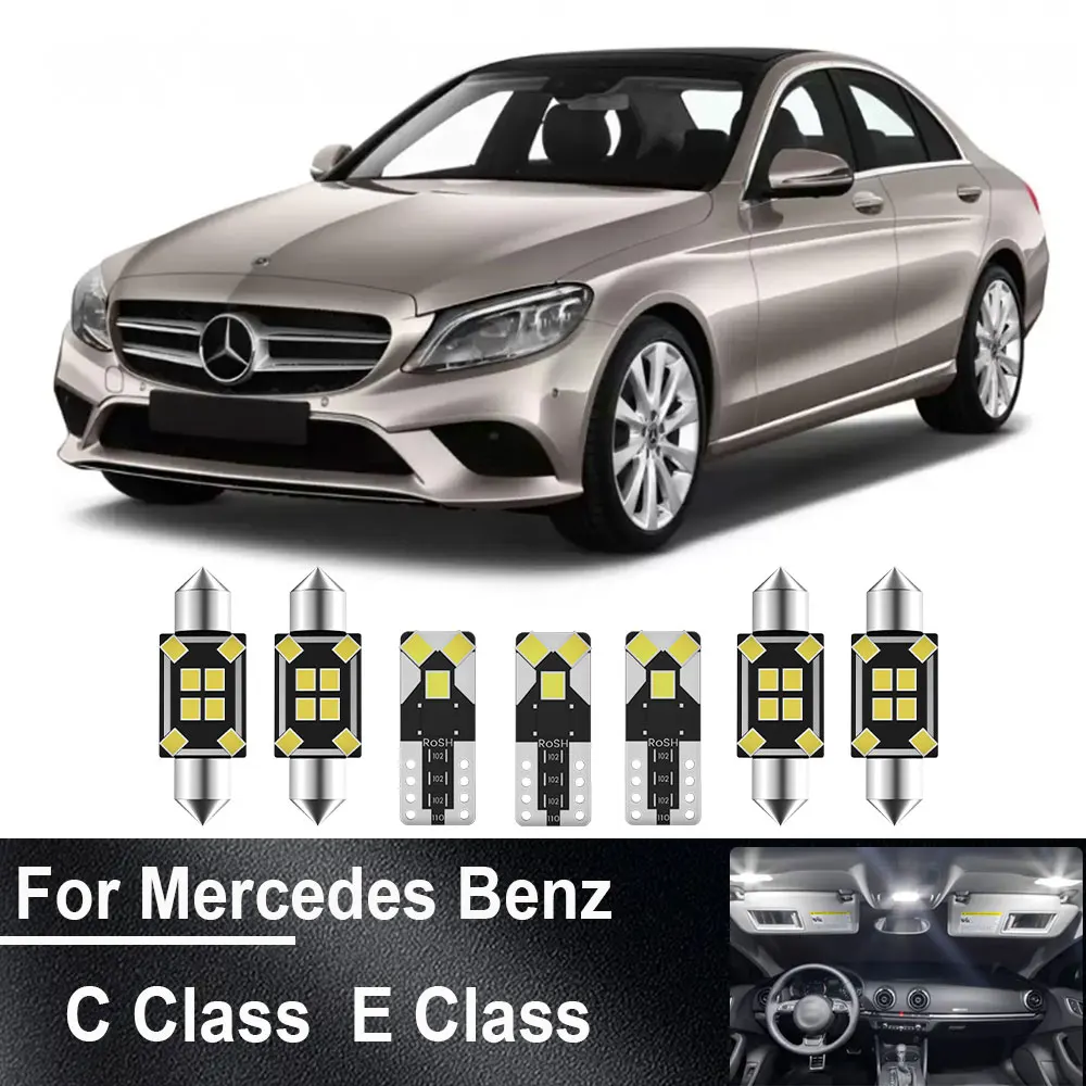 

Car Canbus LED Interior Dome Map Trunk Light Bulb Kit For Mercedes Benz C E Class W202 W203 W204 W205 W210 W211 W212 C207 A207