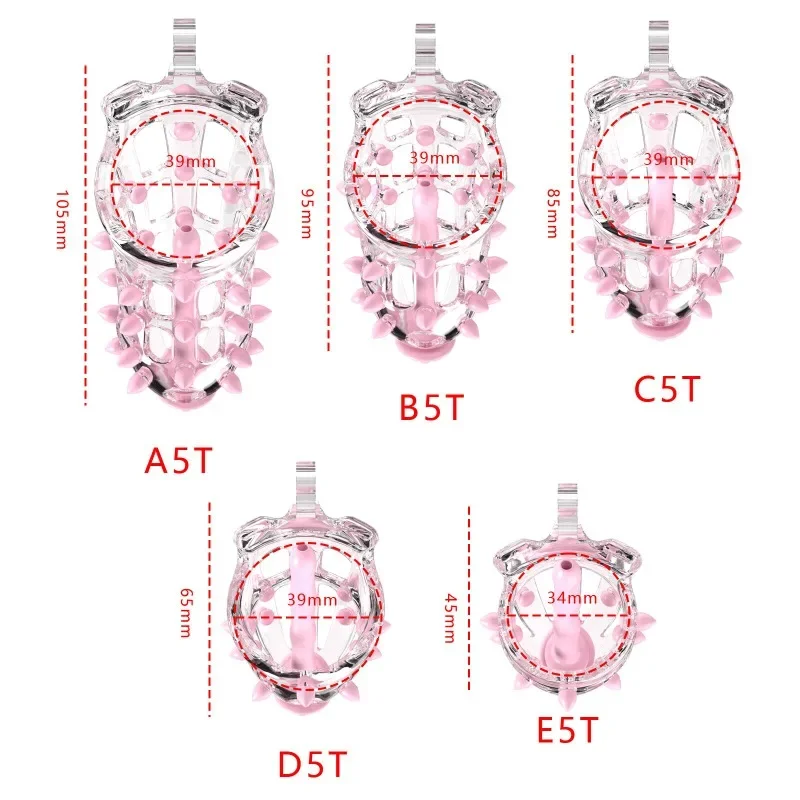 CB Barbed Chastity Cage Cobra Cock Rings with Soft Catheter Anti-shedding Belt Penis Lock Bondage Sexy Toys for Man Gay 성인용품정조대