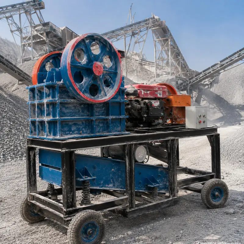 Jaw Stone Crusher Machine Customized Compact Design for Marble Stone Processing Mobile Jaw Crusher for Demolition Recycling