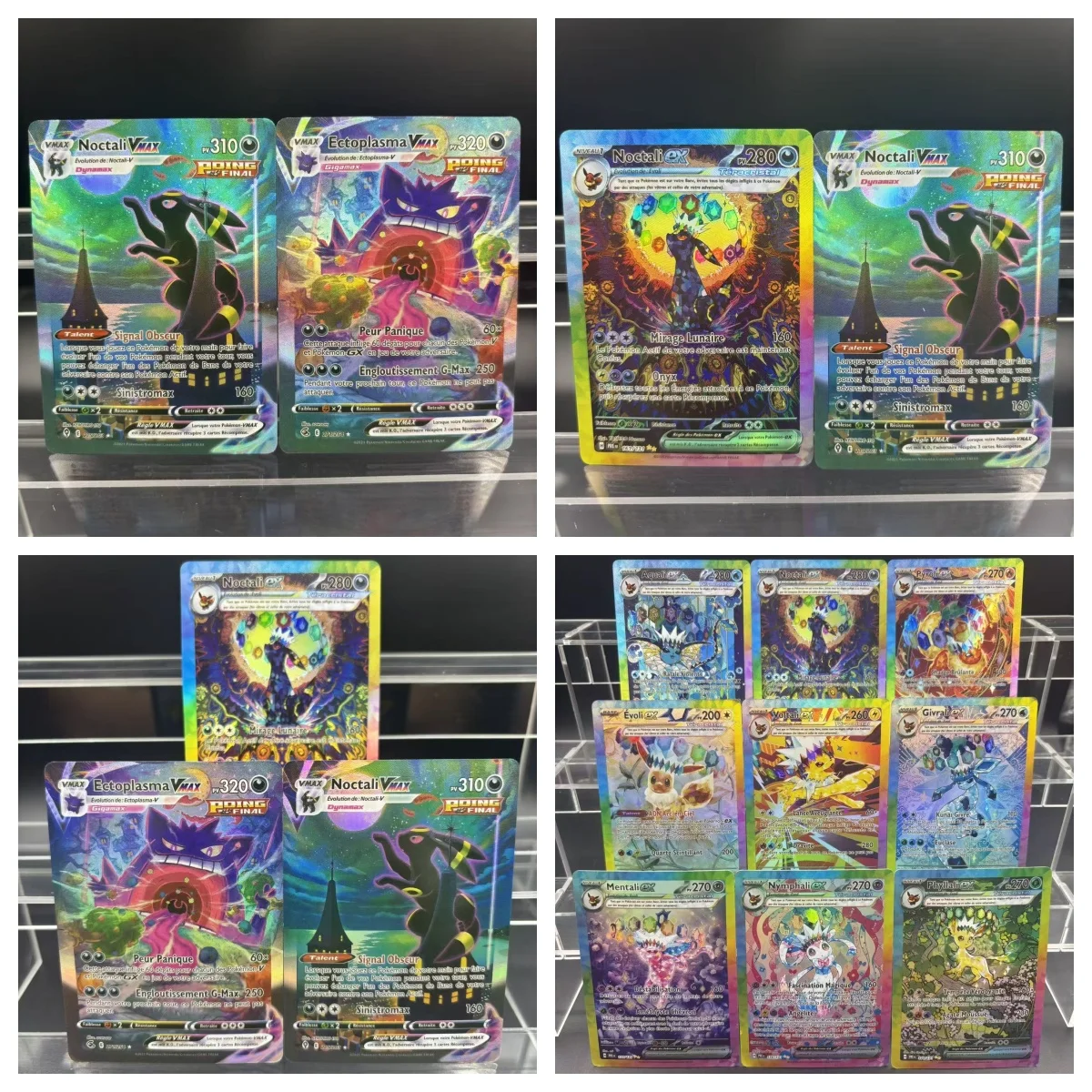 

Коллекционные карты PTCG «сделай сам», французский Umbreon Sylveon Espeon ex, самодельная одиночная карта, классическая игра, аниме-карта, подарочная игрушка