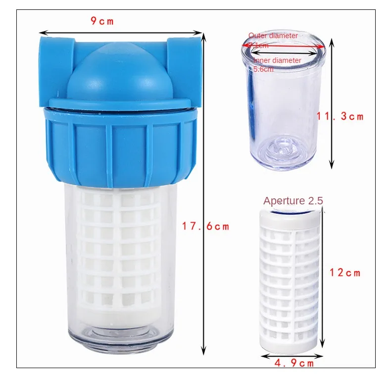 5 بوصة النمط الأوروبي الإيطالي زجاجة الفلتر شفافة ، زجاجات ترشيح المياه زجاجة الفلتر ، التناضح العكسي لتقوم بها بنفسك نظام تصفية المياه