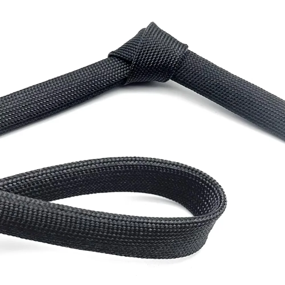 1/2/5M Fiberglass Tube ID 1mm~30mm Cable Sleeve Soft Chemical Fiber Glass Wire Wrap Protector Insulation High Temperature Pipe