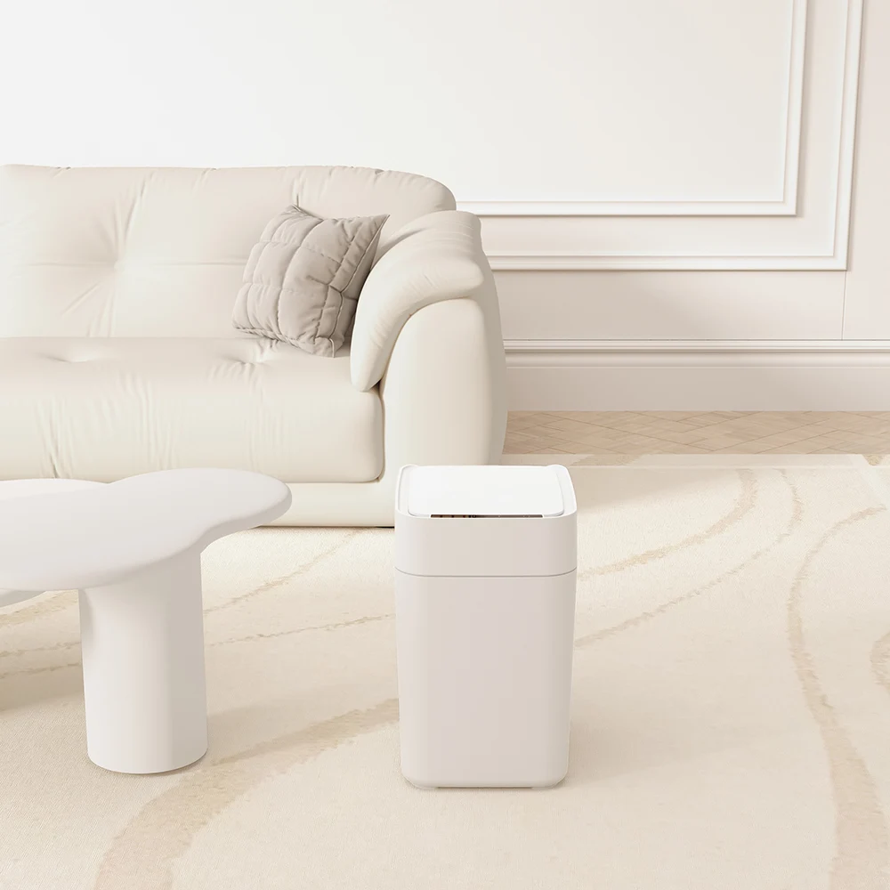Auto Open Sensor Smart Trash Bin for Home - Touchless & Odor Locking