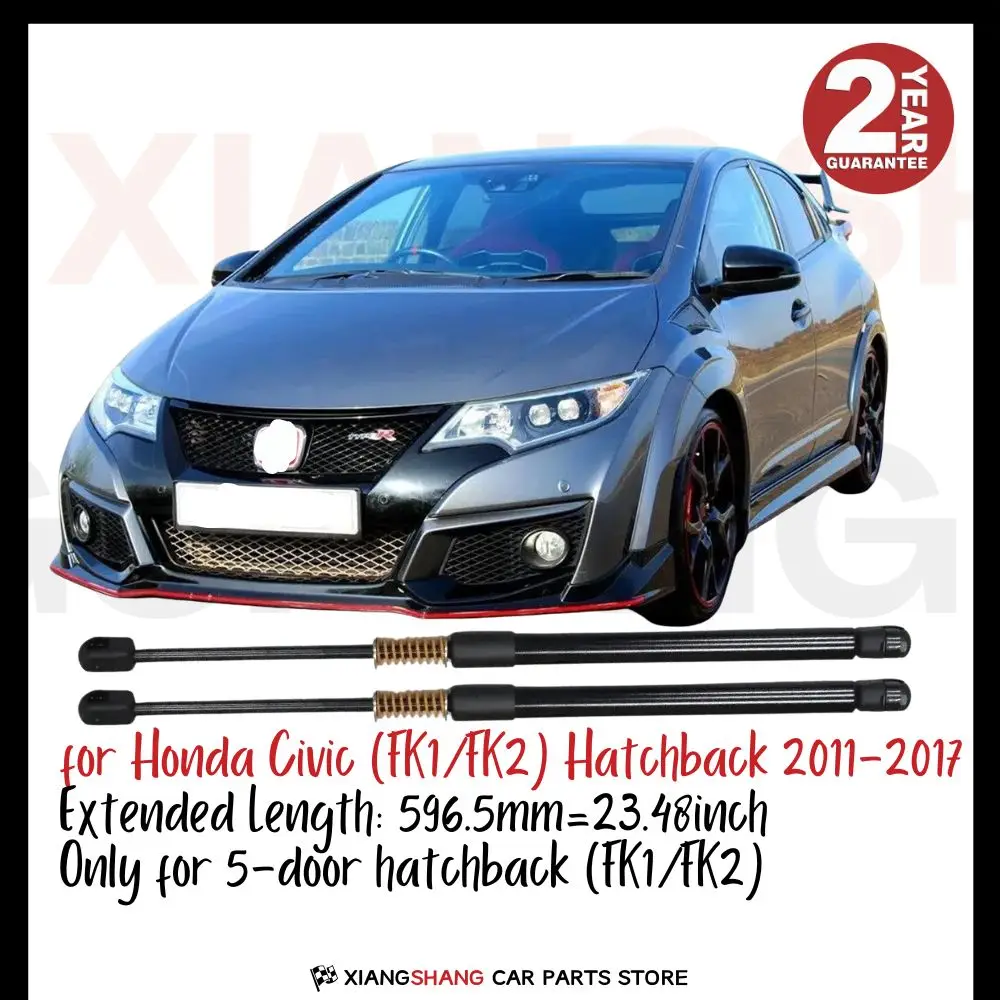 

2pcs Rear Tailgate Damper for Honda Civic Mk9 (FK1/FK2) Hatchback 2011-2017 WITH SPRING Trunk Boot Gas Charged Gas Struts
