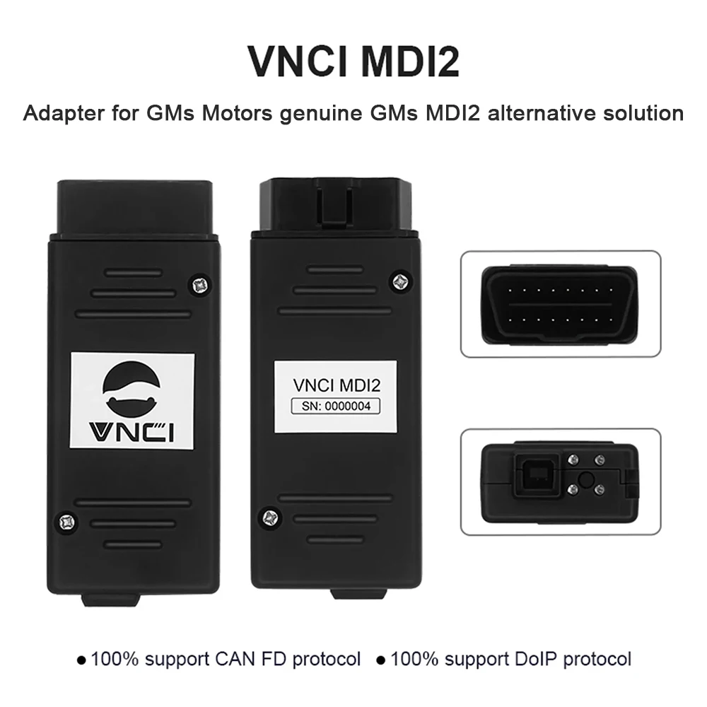 VNCI MDI2 Diagnostic Tool For Cadillac/Chevrolet/Buick Support CANFD DoIP Compatible with TLC/GDS2/DPS/Tech2win Software For GM view 6