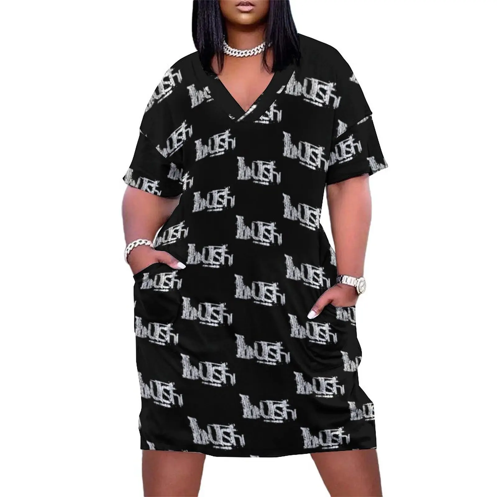 

Bush band Loose Pocket Dress luxury dresses Women's skirt