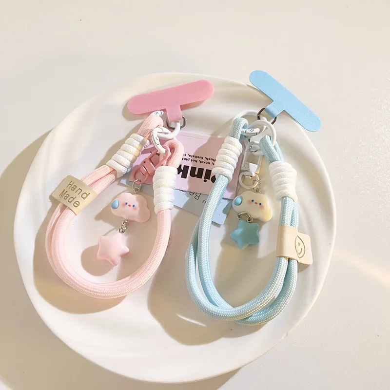 Sanrio Kuromi Fashion Cloud Cell Phone Lanyard Keychain Hello Kitty Cinnamoroll Mug Camera Package Cell Phone Cases Pendant Gift