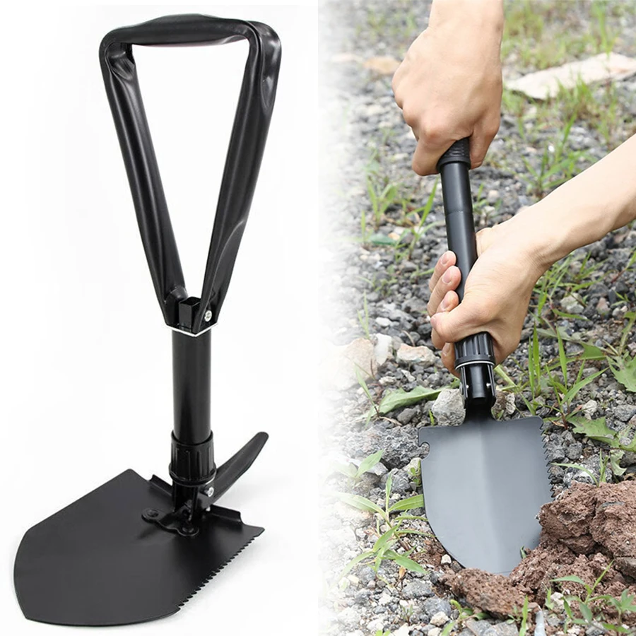 

Multifunctional Folding Shovel Outdoor Survival Camping Hiking Portable Shovel Hand Tools for Garden Planting Sand Dredging