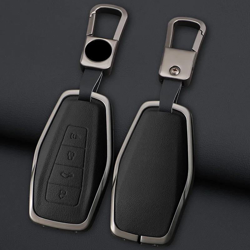 

Zinc Alloy Car Key Case Cover Protective Shell Fob for Geely Okavango Coolray Atlas Monjaro Tugella Emgrand GT S Proton X50 X70