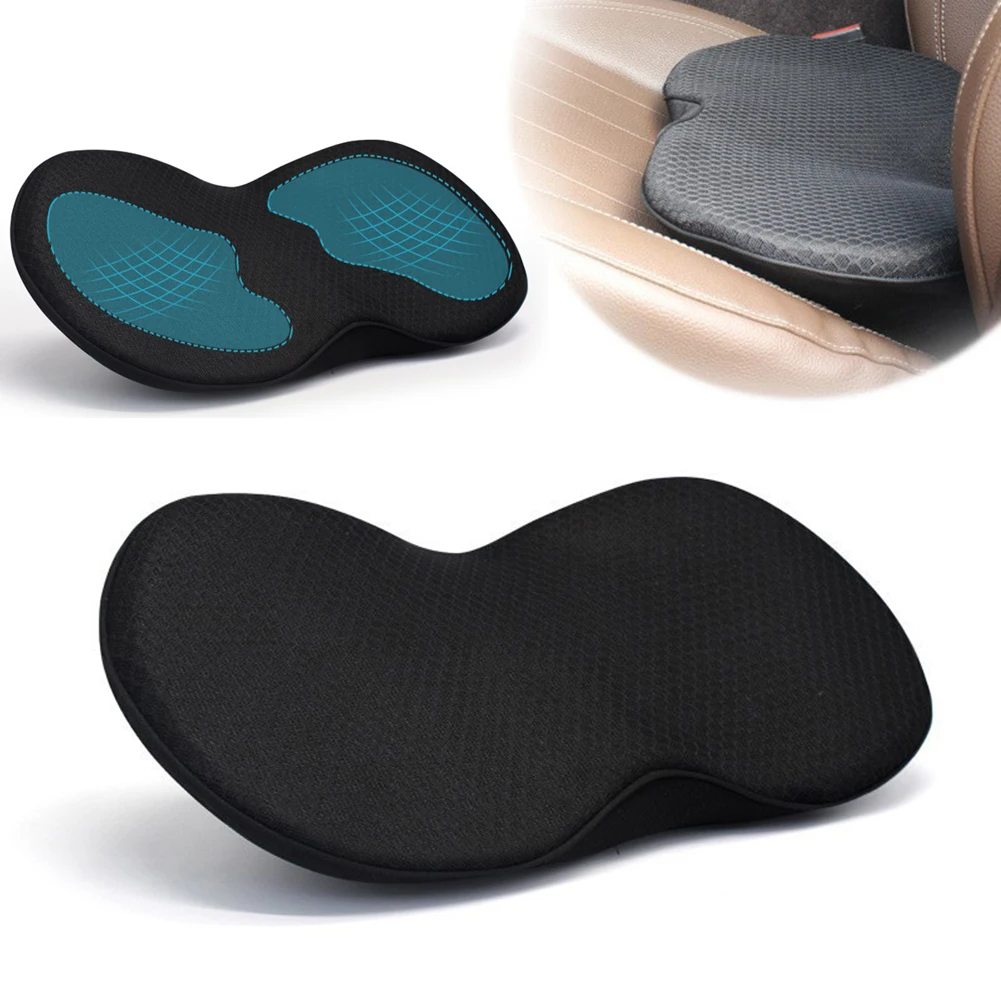 Car Seat Cushion Memory Foam Lumbar Pillow Driver Seat Cushion Car Lower Back Support Pad for Car Driver Office Truck Seat