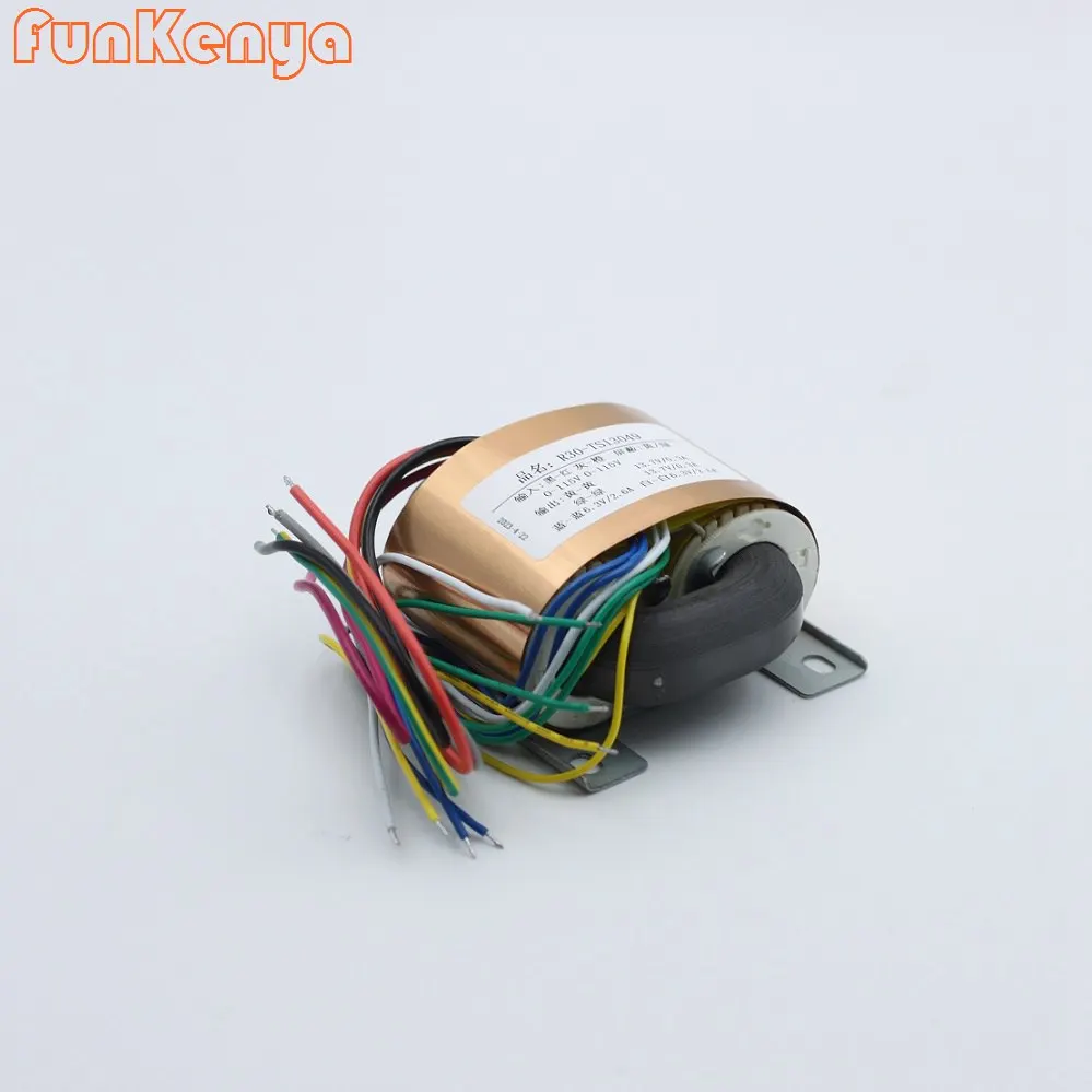 R نوع 40 واط محول DIY Preamp مكبر للصوت 0-12 فولت 0-9 فولت 0-8 فولت مخصص 40VA