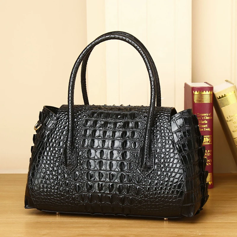 Luxury Designer Women\'s Bag 2024 New Crocodile Pattern luxury Handbag leather Shoulder Diagonal Fashion Women\'s Bag Trend