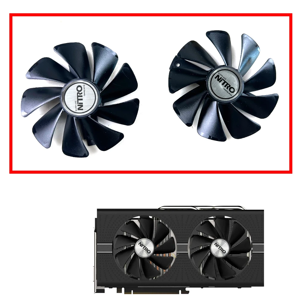 NEW Cooling Fan 95MM CF1015H12D DC 12V 0.42A for Sapphire Radeon RX 470 480 580 570 RX580 RX480 Graphics Card Fan RX580 570 GPU