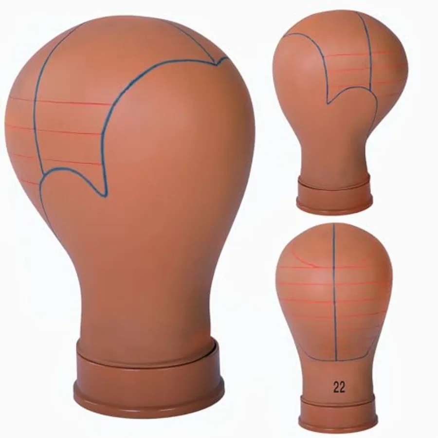 

Mannequin Head for Wigs with Guide Lines PreMarked for Wig Making and Styling Ideal for All Wig Stands Durable Construction Ens