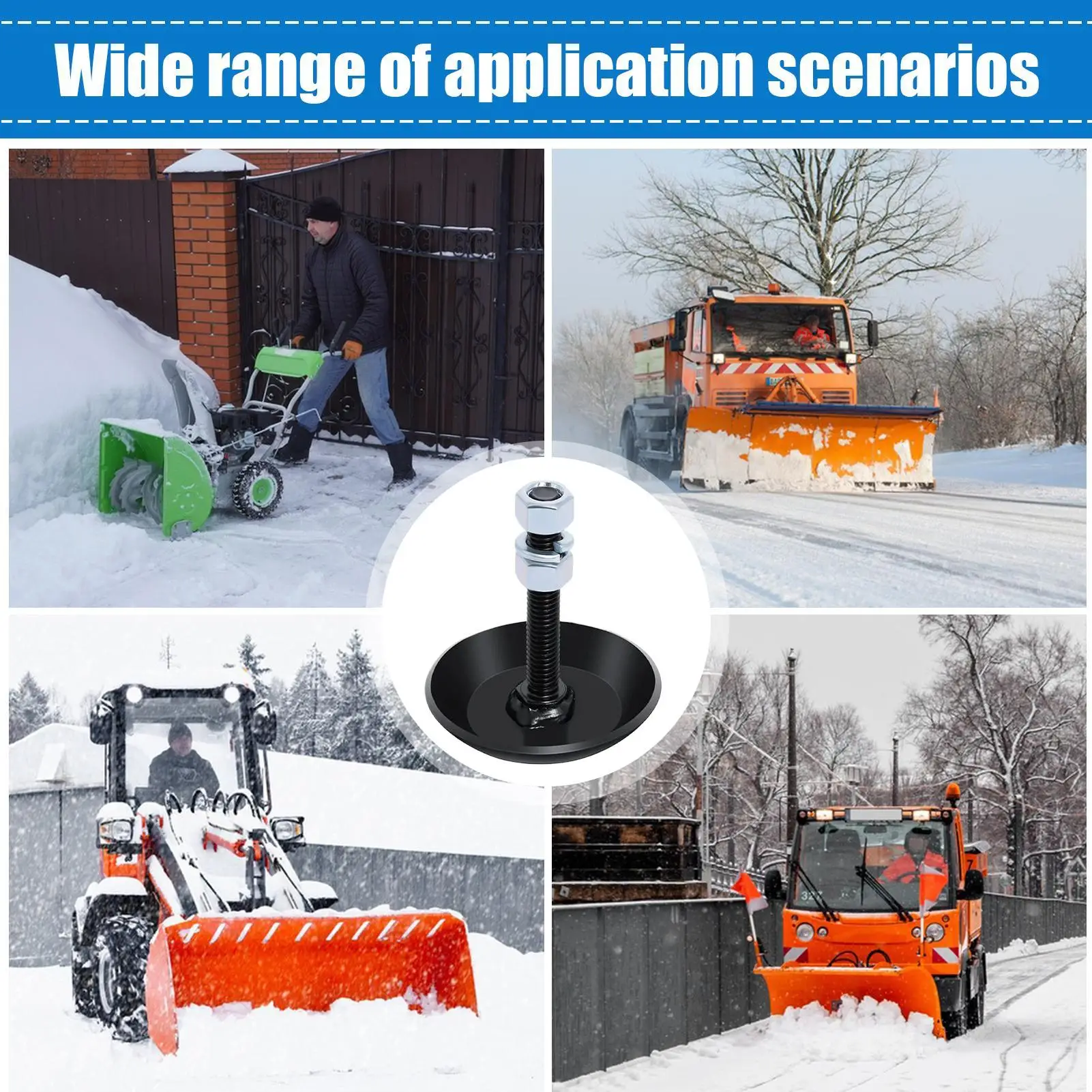 Sneeuwploeg Skid Schoenen Antislip Stalen Laarzen Accessoires Vervanging Sneeuwploeg Skid Schoenen Voor Boeren Rijbaan Onderhoud