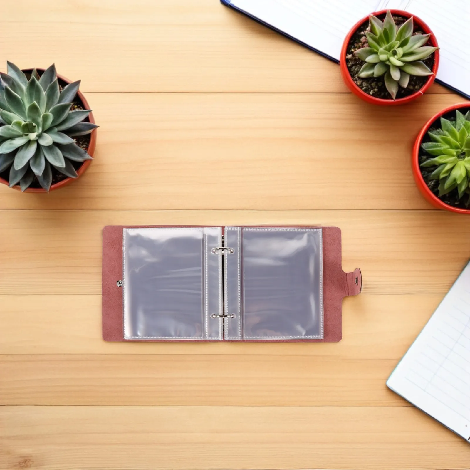 

1Set Seed Storage Organizer Binder 25 Clear Pockets 50 Kraft Paper Envelopes Garden Seed Packet Organizer Binder