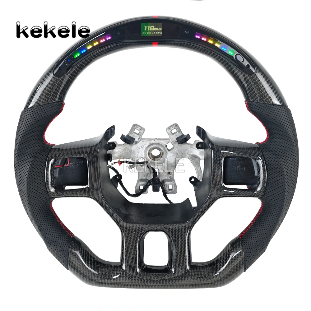 

Car Accessories 2012-2016 for Dodge RAM Car Steering Wheel Custom LED Carbon Fiber Steering Wheel