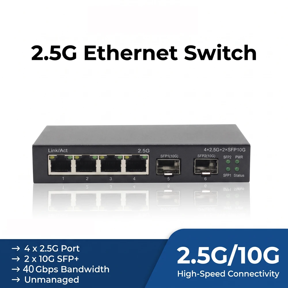 network-switch-25gb-6-9-ports-25g-rj45-10g-sfp-ethernet-switch-plug-and-play-suitable-for-desktops-and-walls