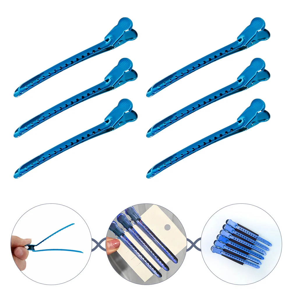 12 قطعة مقاطع تصفيف الشعر تقسيم المشابك لتصفيف قطع الصباغة صالون استخدام أدوات تقسيم الشعر دبابيس الشعر الحلاق