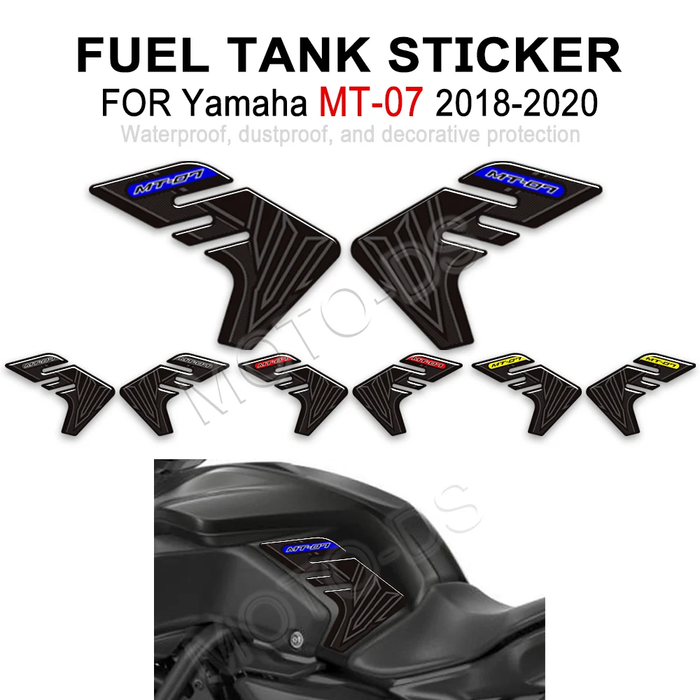 

Motorcycle For Yamaha MT-07 MT07 MT-07 SP MT 07 2018 2019 2020 Tank Knee Pad Grips Gas Fuel Oil Protector Stickers