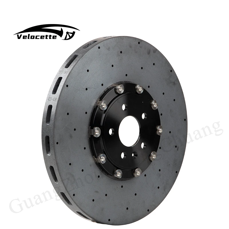 Wholesale Hot Sale Auto Brake long fiber carbon ceramic rotors 355/360/380/400mm for Porsche Tycan 971 911 718 Cayenne