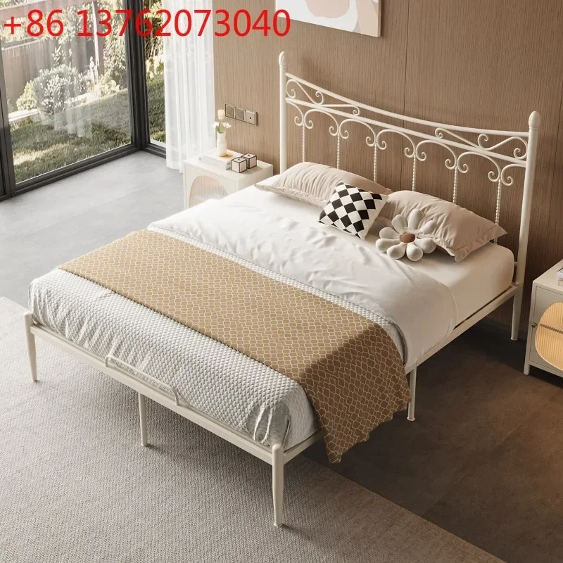 wrought iron bed frame small apartment master bedroom single bed light luxury retro bettgestelle und rahmen bedroom furniture
