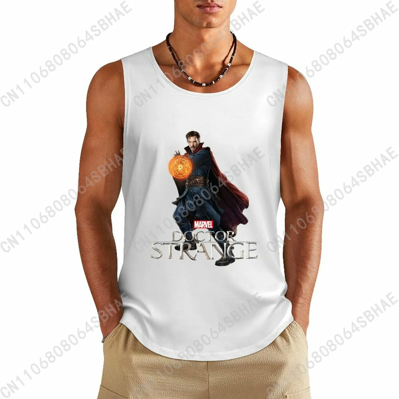

Marvel Doctor Strange Custom Pattern Mens Cotton Tank Top Cotton Sleeveless Shirt Men Undershirt Personalized Gifts Cosplay