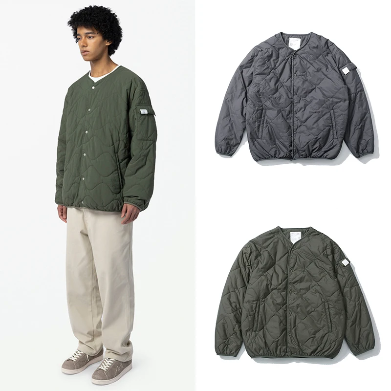 

Casual Loose Baseball Collar Workwear Cotton Jaet Youth Faion Outerwear Warm Long Sve Polyester Fabric Men's Coat