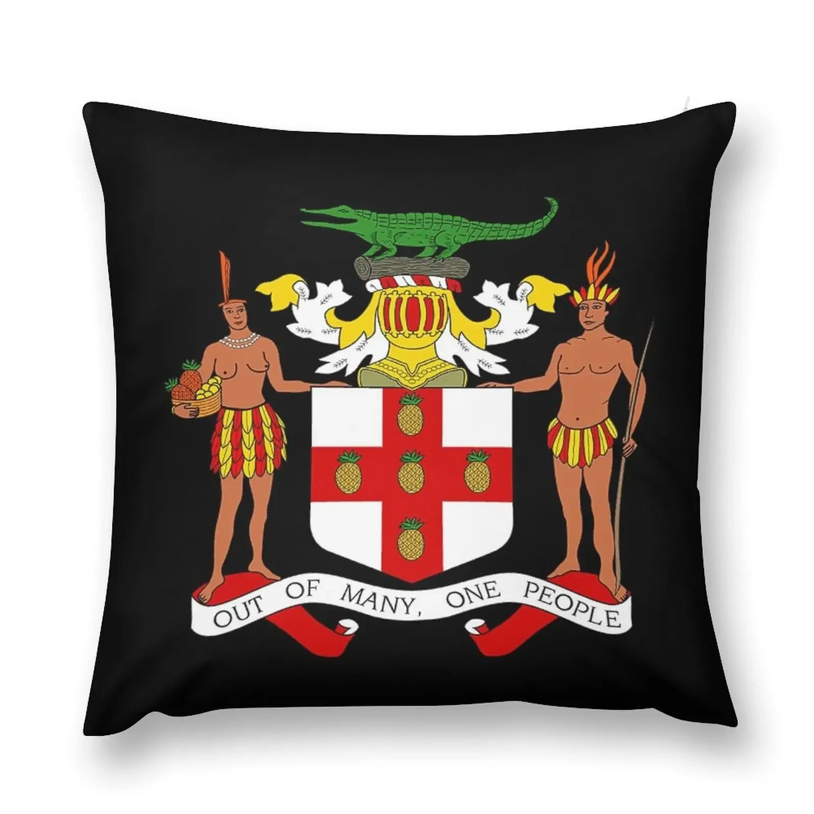 

Jamaica Court of arms Jamaica patriot Throw Pillow Sofa Covers Sofa Covers For Living Room pillow