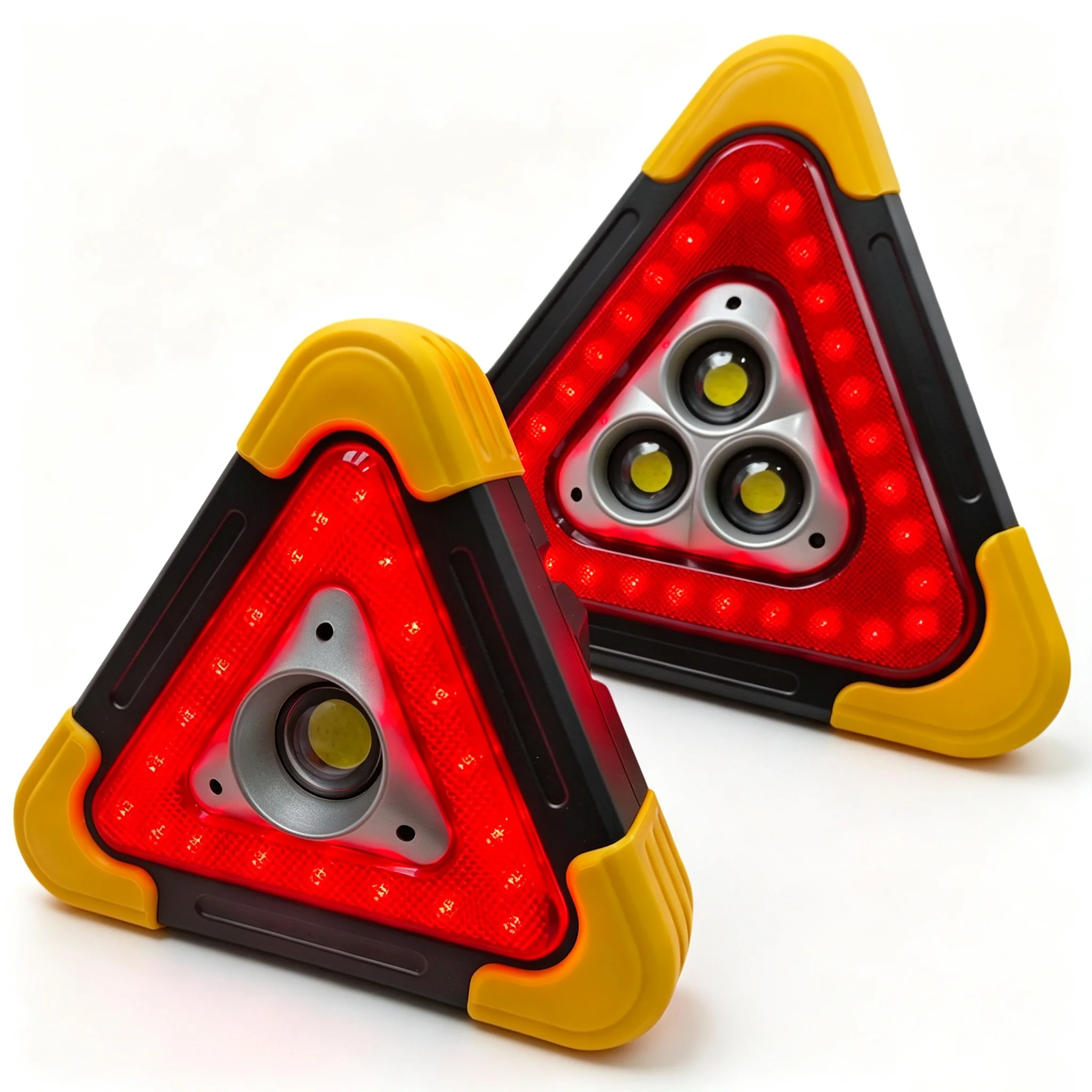 3 in 1 Solar Emergency Triangular Warning Light Safety Emergency Breakdown Alarm Lamp Portable Solar Light For Camping Workin