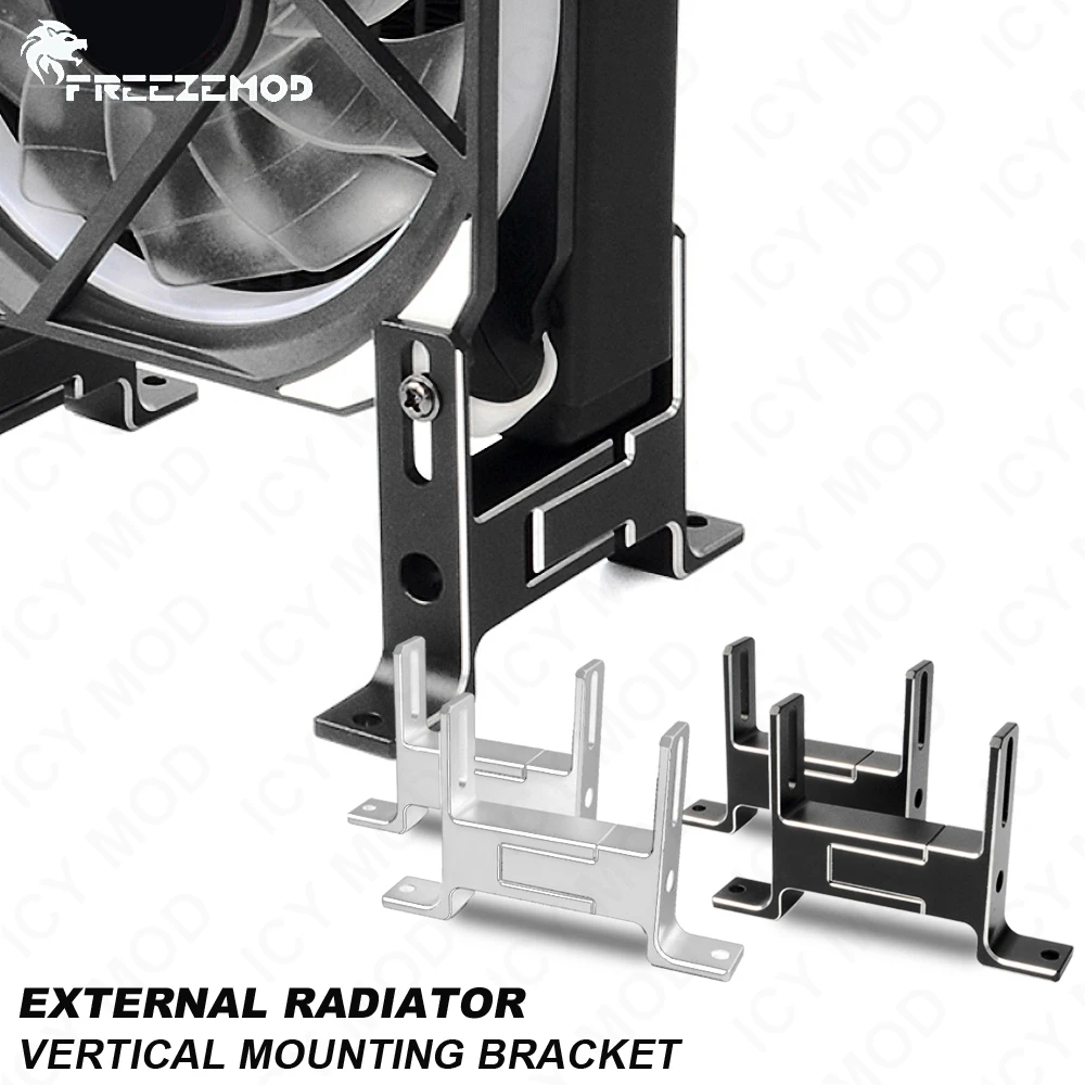 Radiator External Vertical Installation Bracket FREEZEMOD Water Cooling All Aluminum Alloy Desktop Mount MOD PJ-LSZJ