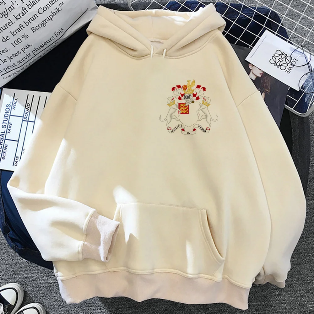 Royal Society hoodie pattern patterned streetwear winter casual wear kawaii female sweatshirts Y2K comic