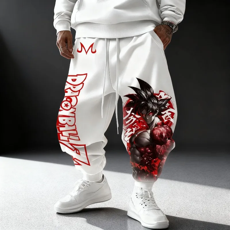 

Мужские брюки японского аниме Dragon Ball Z, осенне-зимние спортивные штаны, хлопковые дышащие брюки в стиле Харадзюку с принтом японского аниме Гоку