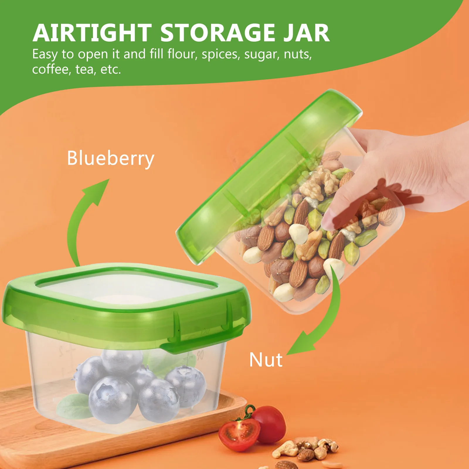 

4Pcs Baby Food Storage Boxes Premium PP Silicone Leakproof Fresh Keeping Sealed Containers Ideal for Milk Powder Fruit Snacks