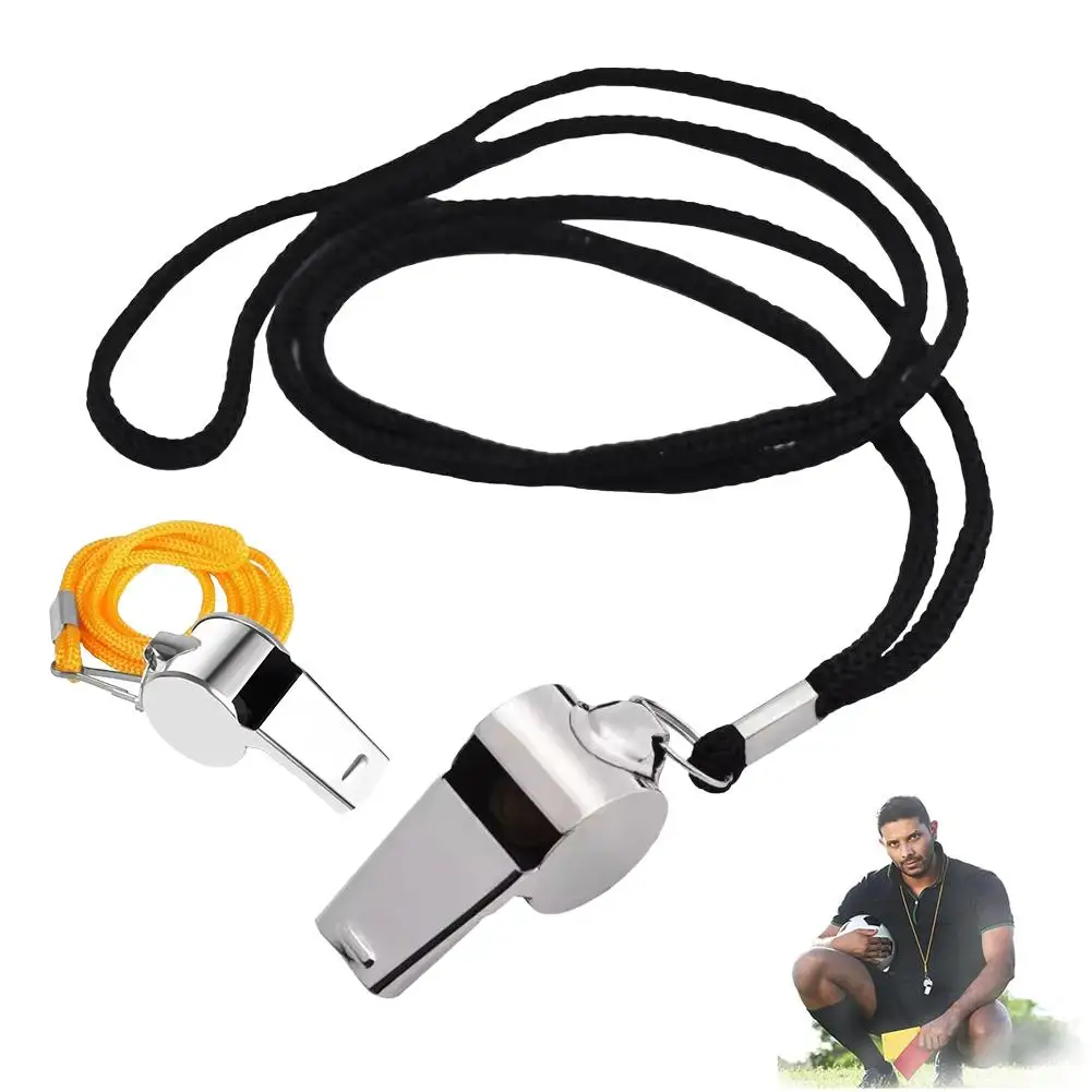 Metal Whistle Referee Sport Rugby Stainless Steel Whistles Soccer Football Basketball Party Training School Cheerleading Tools