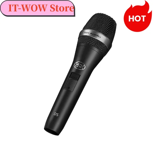 ISK D5 Professional Dynamic Vocal Recording Microphone For Live Broadcast/Party Singing/Stage Performance/Conference Speech