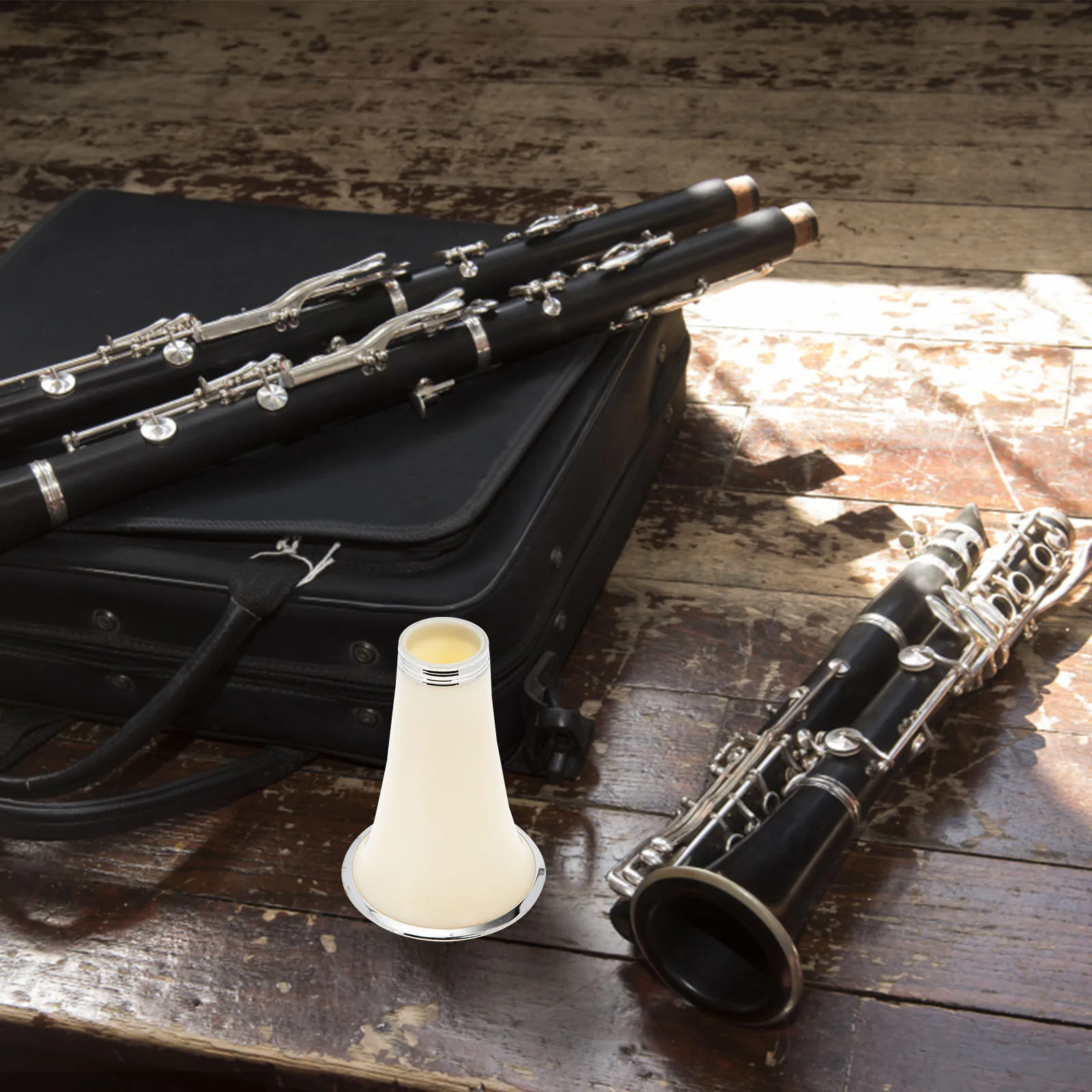 

Clarinet Bell Replacement Accessories Durable Smooth Surface Compact Pitch Tuning Pipe Wind Instrument Single Section