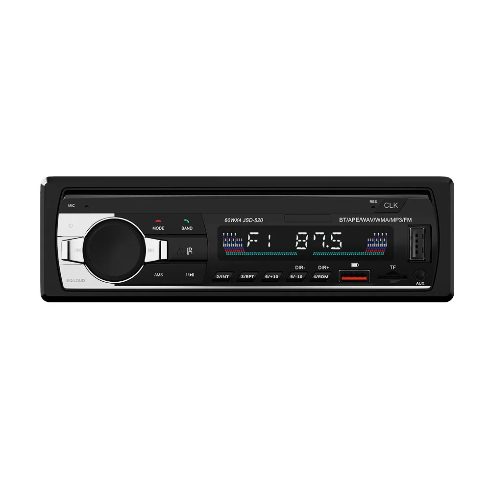 Car Radio Modulator MP3 Player Digital Bluetooth Car Stereo Player FM Radio Stereo With 60W*4 Support USB Charge Adapter for Car