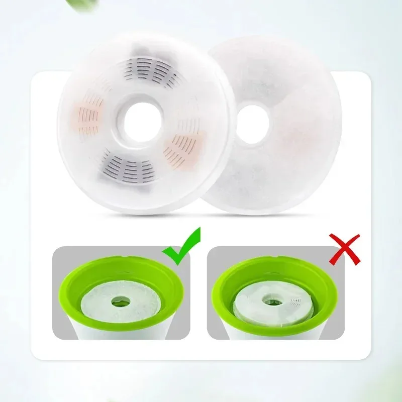 Filter air mancur kucing cocok dengan air mancur Catit, pengganti filter air mancur hewan peliharaan (6 Pak)