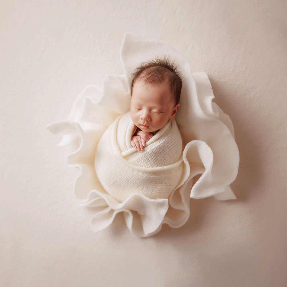 Tema natalizio puntelli per fotografia neonato cappello avvolgente lavorato a maglia morbido feltro albero Studio natale creativo servizio