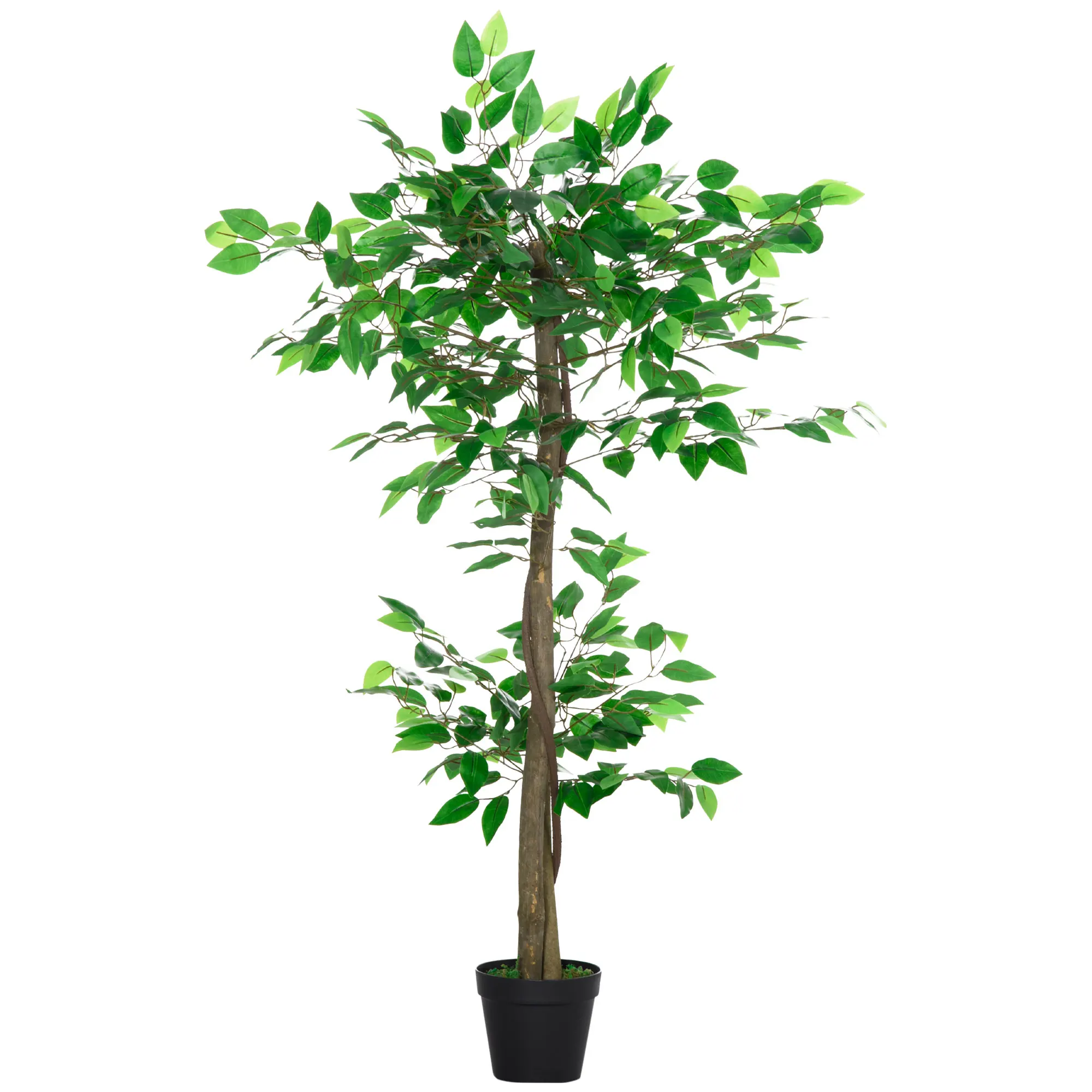 Outsunny Artificial tea tree 120 cm with 546 leaves Moss and green pot