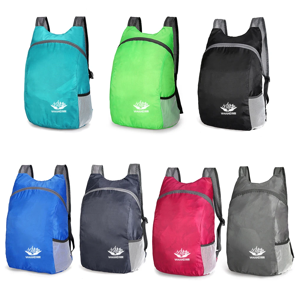 Nylon-Sport-Tagesrucksäcke, atmungsaktiv, faltbar, ultraleicht, wasserdicht, leicht, für Männer und Frauen zum Klettern, Trekking